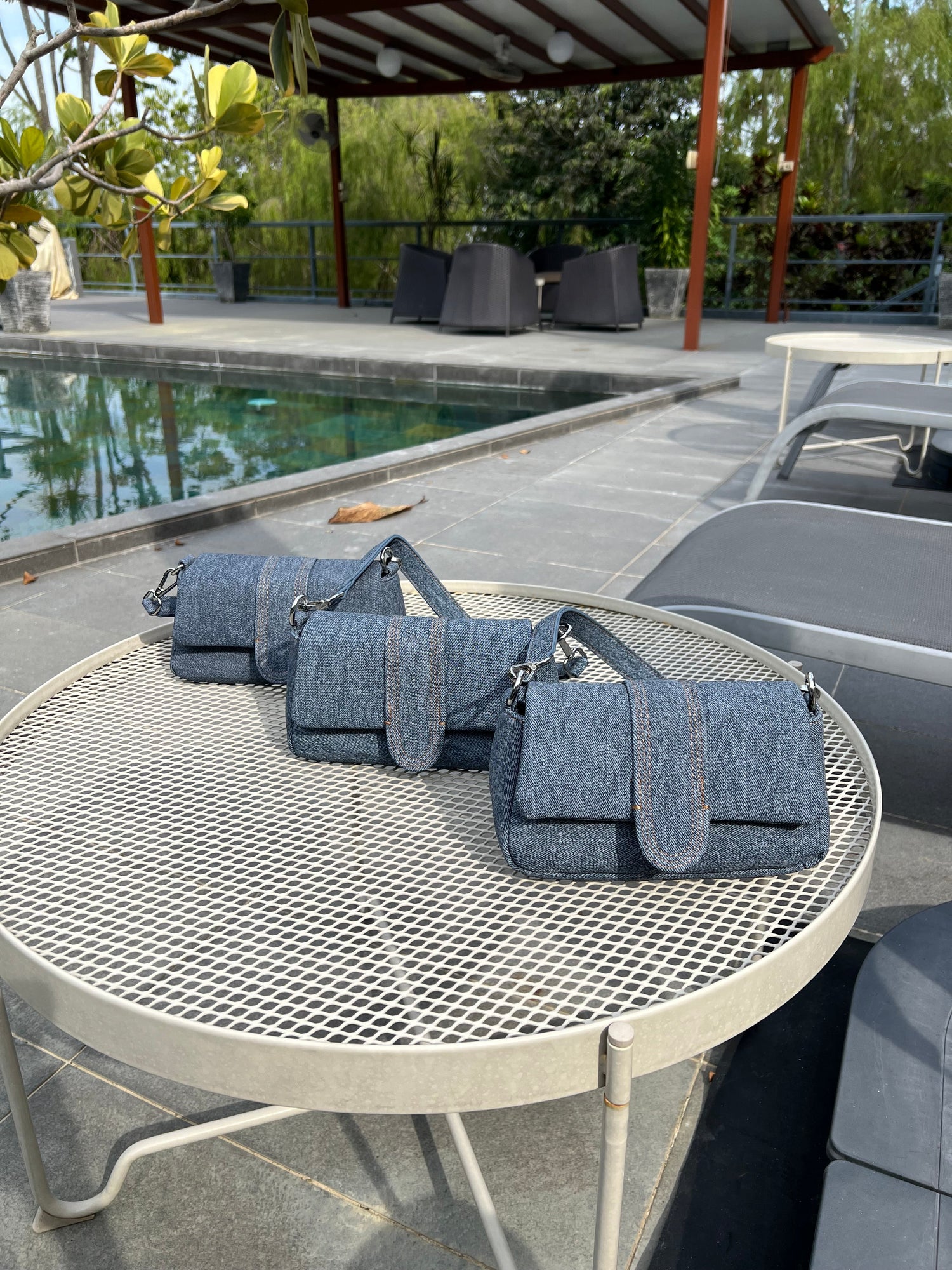 Azure Denim Bag